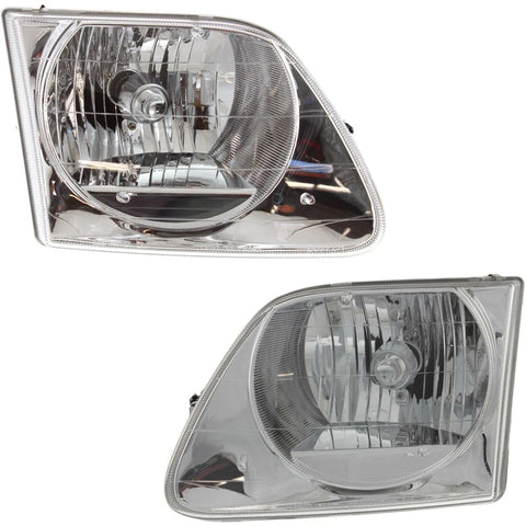 97-03/02 Replacement Headlight For Ford F150 Lightning SVT/Expedition Pair +Bulb CPW