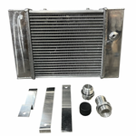 Half Size Compact Drag Coolant Radiator 1.25" 16AN JackSpania Racing