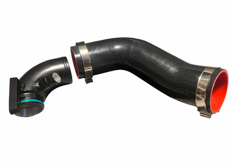 High Flow 3" Hose MK7.5 2.0T Quattro A3 Turbo Inlet Elbow Silicone Air Intake US JackSpania Racing