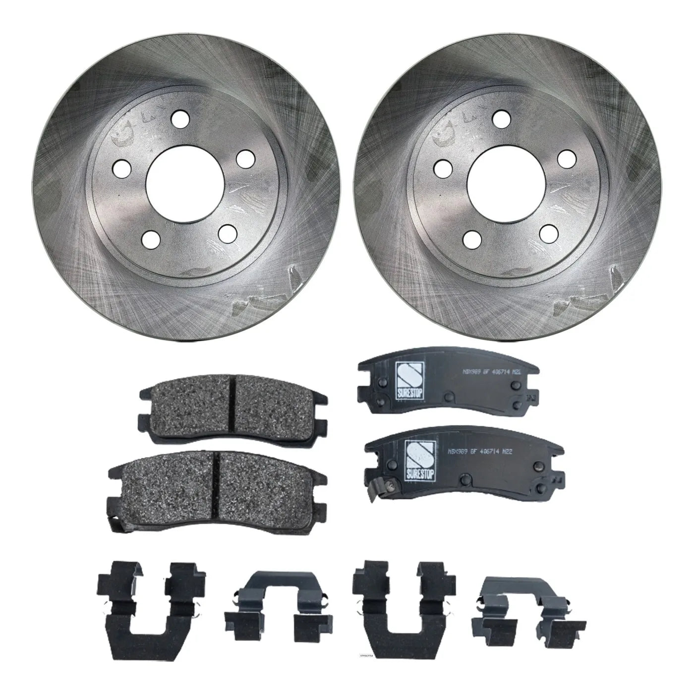 SureStop® Front and Rear Brake Pad Set, Semi-Metallic, Pro-Line