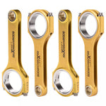 Compatible for Mazda MX5 MX-5 Miata B6 BP 1.6 1.8 133mm 4x Titanizing Connecting Rods MAXPEEDINGRODS UK
